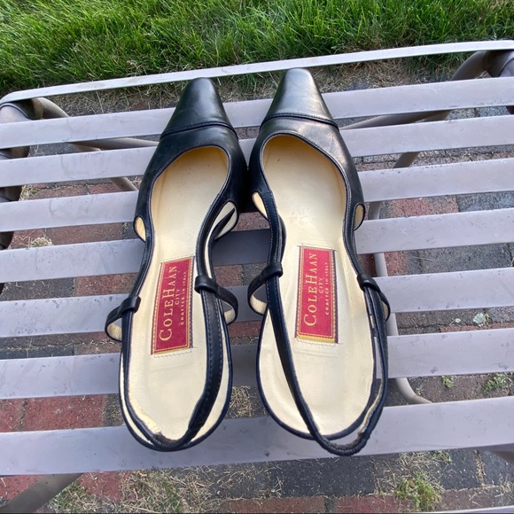 Cole Haan Black kitty heels - Picture 2 of 5